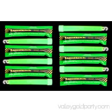 Lumistick 12 Industrial Strength Emergency SafetyStick Glow Sticks - 6 High Intensity 12 Hour Duration Chem Lights - Green